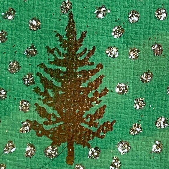 HOTEL COLLECTION Ornate Distressed Gold and Cream FRAME w/ Metallic Trees Print - Picture 8 of 11